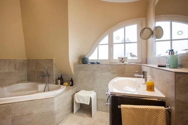 Badezimmer  Ferienhaus Haubenlerche 20