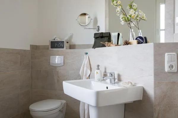 Badezimmer  Ferienhaus Schilfrohrsänger 54