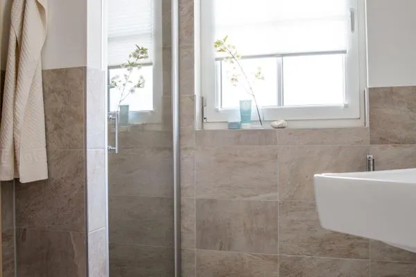 Badezimmer  Ferienhaus Schilfrohrsänger 54