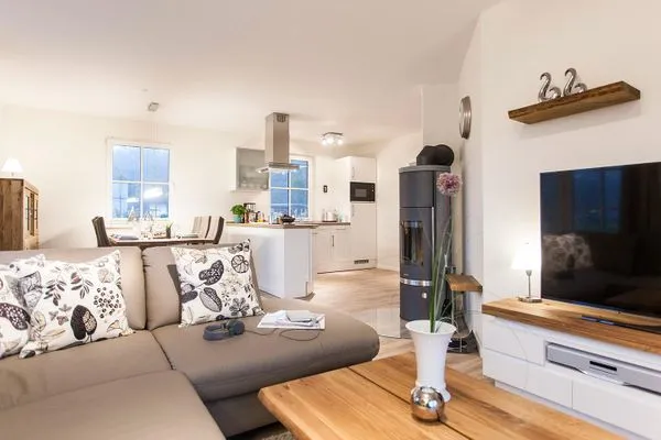 Wohnzimmer  Ferienhaus Haubenlerche 40