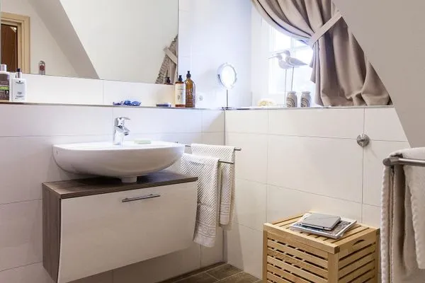 Badezimmer  Ferienhaus Haubenlerche 40