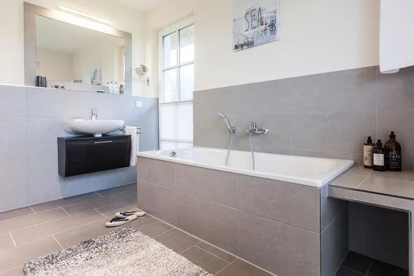 Badezimmer  Ferienhaus Haubenlerche 40