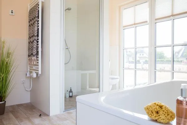 Badezimmer  Ferienhaus Haubenlerche 25