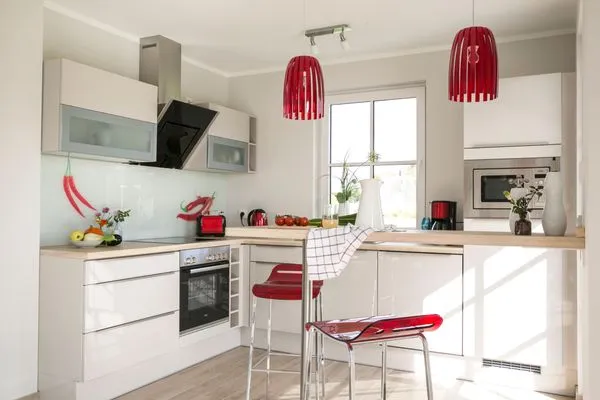 Küche / Küchenzeile  Ferienhaus Seeschwalbe 55