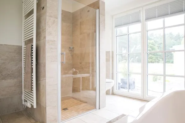 Badezimmer  Ferienhaus Haubenlerche 16