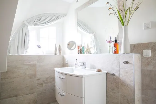 Badezimmer  Ferienhaus Haubenlerche 16