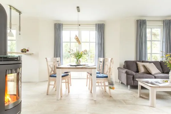 Wohnzimmer  Ferienhaus Seeschwalbe 10