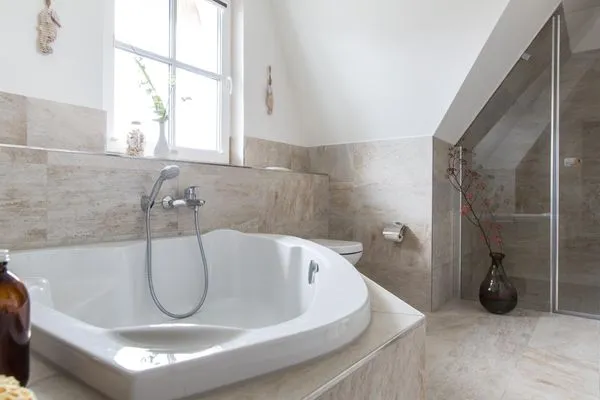 Badezimmer  Ferienhaus Seeschwalbe 10