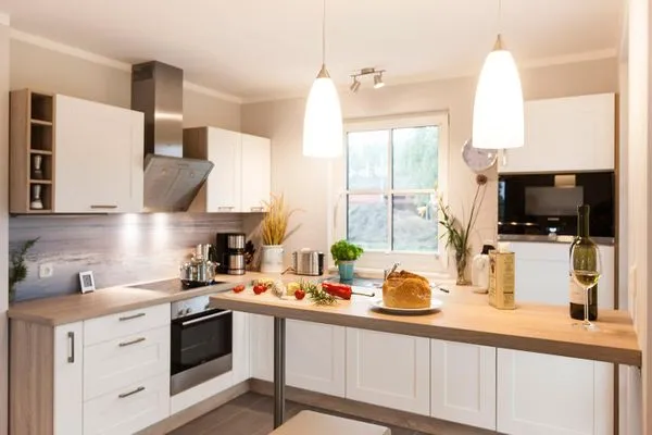 Küche / Küchenzeile  Ferienhaus Seeschwalbe 37