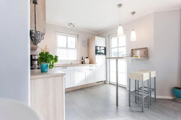 Küche / Küchenzeile  Ferienhaus Seeschwalbe 37