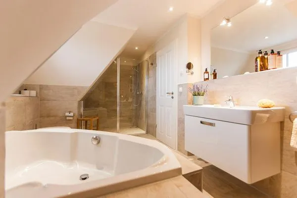 Badezimmer  Ferienhaus Seeschwalbe 37