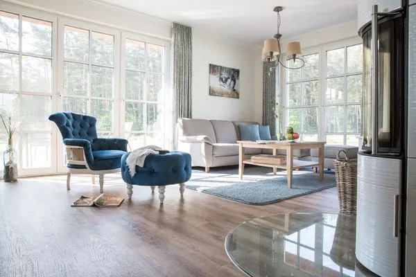 Wohnzimmer  Ferienhaus Haubenlerche 14