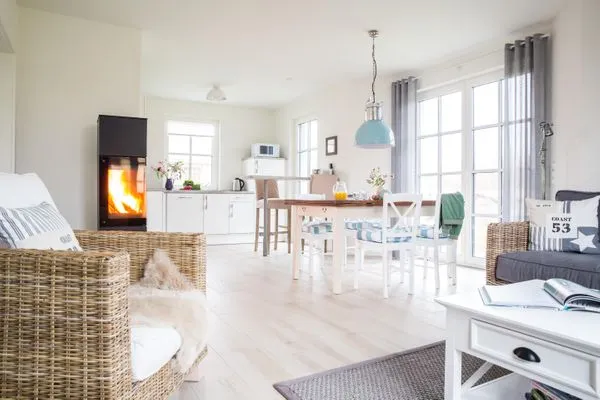 Wohnzimmer  Ferienhaus Seeschwalbe 44