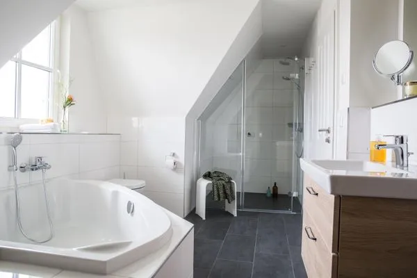 Badezimmer  Ferienhaus Seeschwalbe 44