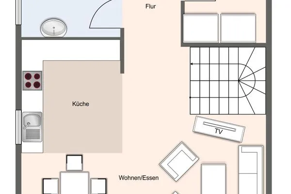 Reetdachhaus Dünengras SPO Reetdachhaus Dünengras SPO SPO Dorf - Grundriss