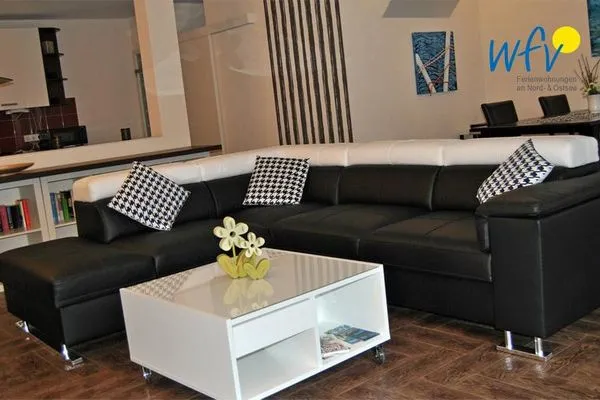 Wohnzimmer Haus Meerjungfrau Ferienwohnung 1