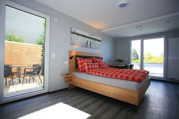 Schlafzimmer Überlinger See-Apartments Apartment 7 Über-See