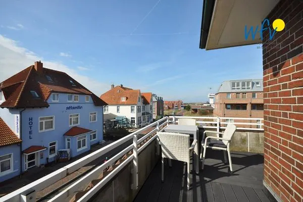 Balkon Haus Strandblick Ferienwohnung 14