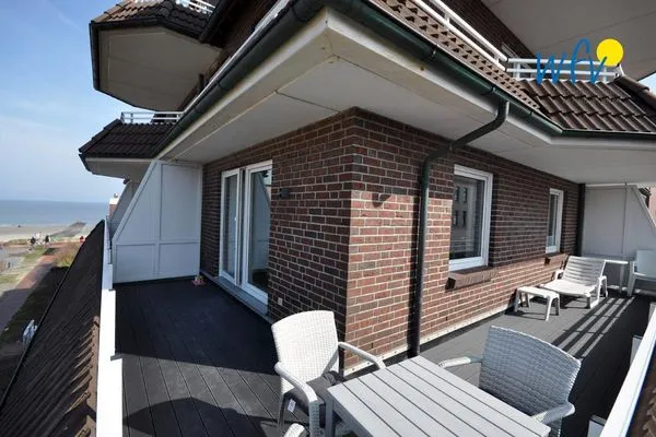 Balkon Haus Strandblick Ferienwohnung 14