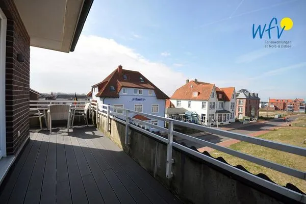 Balkon Haus Strandblick Ferienwohnung 14