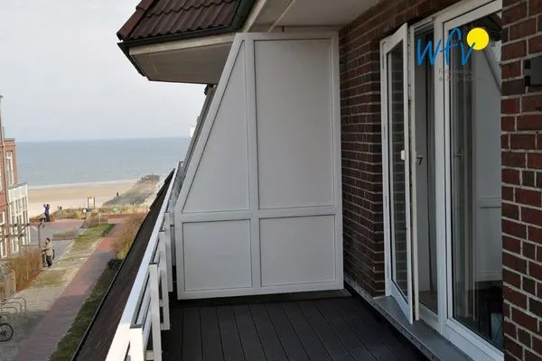 Balkon Haus Strandblick Ferienwohnung 14