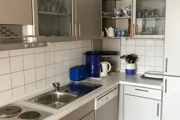 Küche im Bungalow Frisia 1 in Norddorf auf Amrum Haus Frisia Bungalow Frisia 1