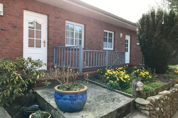 Eingang Bungalow Frisia 1 in Norddorf auf Amrum Haus Frisia Bungalow Frisia 1