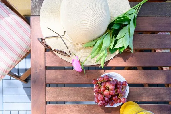 Balkon mit Bestuhlung Residenz am Strand Deichpoofe -  Wohnung 1-06