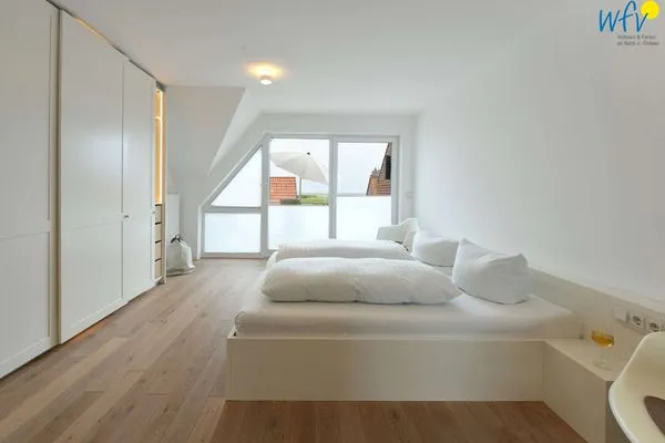 Schlafzimmer Haus Erholung Ferienwohnung "Meer Flair"