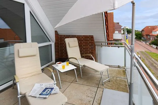 Balkon Haus Erholung Ferienwohnung "Meer Flair"