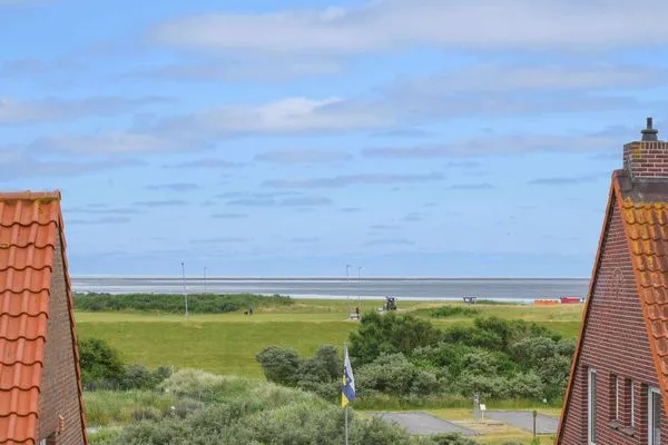 Ausblick vom Balkon auf das Wattenmeer Haus Erholung Ferienwohnung "Meer Flair"