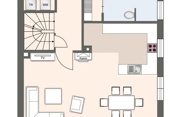 Reetdachhaus Taschenkrebs Reetdachhaus Taschenkrebs SPO Bad - Grundriss