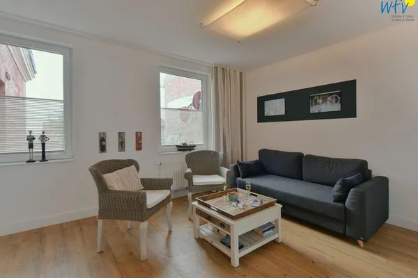 Wohnzimmer Haus Inselrose Ferienwohnung Wildrose