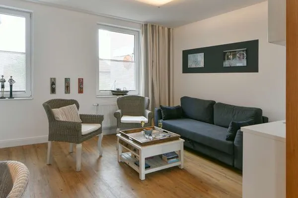 Wohnzimmer Haus Inselrose Ferienwohnung Wildrose