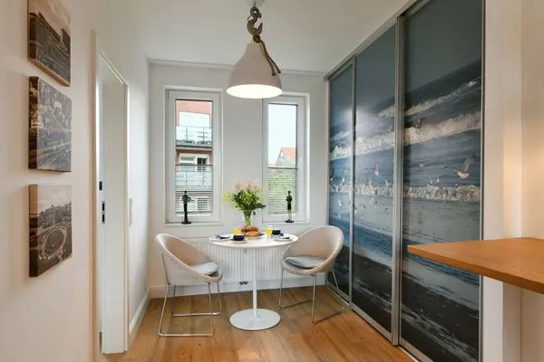 Wohnzimmer Haus Inselrose Ferienwohnung Wildrose