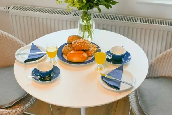 Wohnzimmer Haus Inselrose Ferienwohnung Wildrose