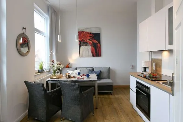 Wohnzimmer Haus Inselrose Ferienwohnung Dünenröschen