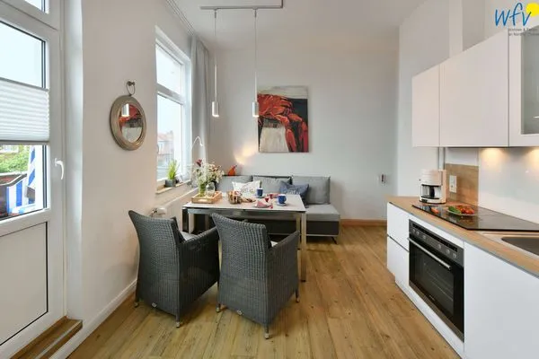 Wohnzimmer Haus Inselrose Ferienwohnung Dünenröschen