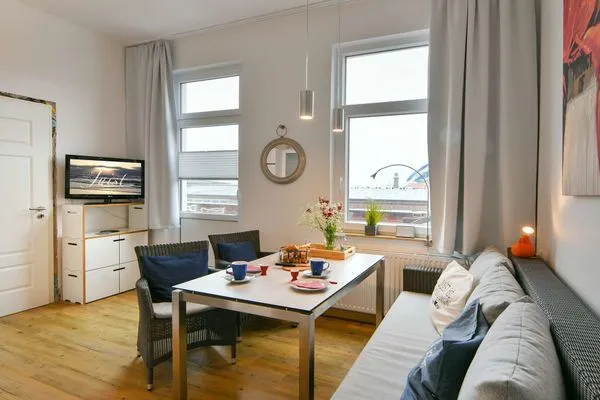 Wohnzimmer Haus Inselrose Ferienwohnung Dünenröschen