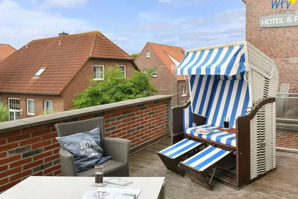 Balkon Haus Inselrose Ferienwohnung Dünenröschen