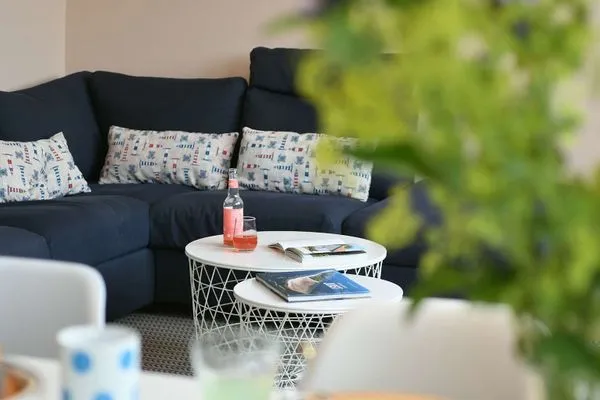 Wohnzimmer Haus Inselrose Ferienwohnung Apfelrose