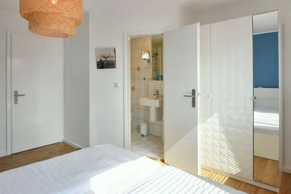 Schlafzimmer Haus Inselrose Ferienwohnung Apfelrose