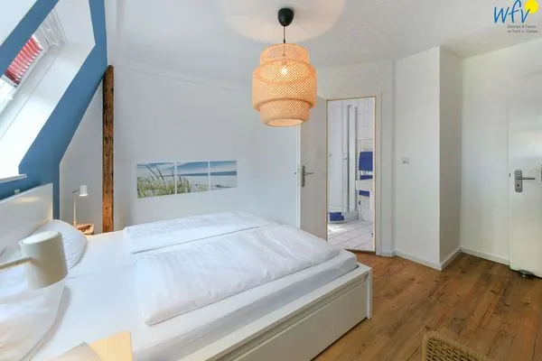 Schlafzimmer Haus Inselrose Ferienwohnung Apfelrose