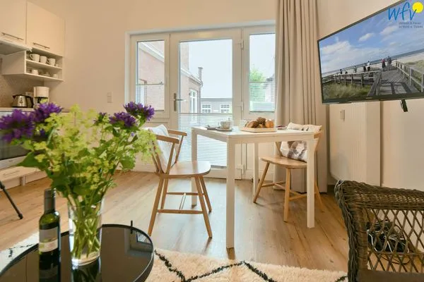 Wohnzimmer Haus Inselrose Ferienwohnung Sandröschen