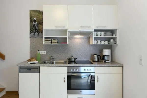 Küche / Küchenzeile Haus Inselrose Ferienwohnung Sandröschen