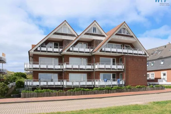 Hauptansicht Haus Klabautermann Ferienwohnung Karin's Nest