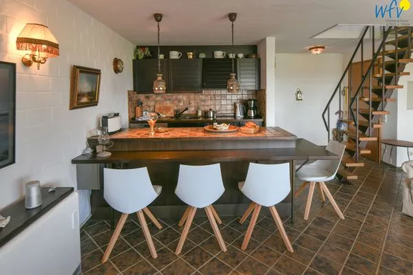 Küche / Küchenzeile Haus Klabautermann Ferienwohnung Karin's Nest