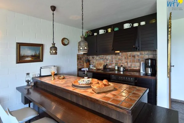 Küche / Küchenzeile Haus Klabautermann Ferienwohnung Karin's Nest