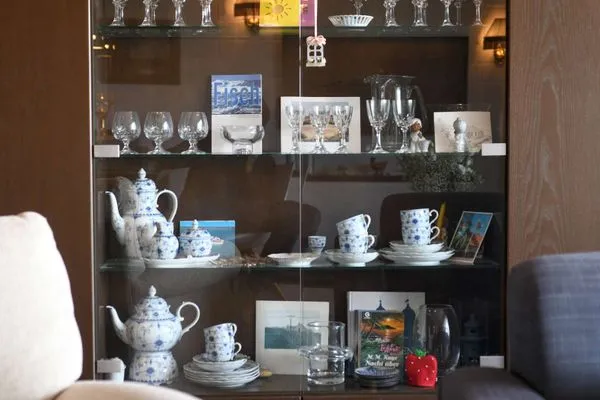 Wohnzimmer Haus Klabautermann Ferienwohnung Karin's Nest