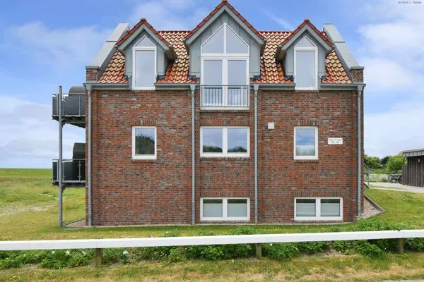 Hauptansicht Haus Kiek in't Watt Ferienwohnung Deichrausch